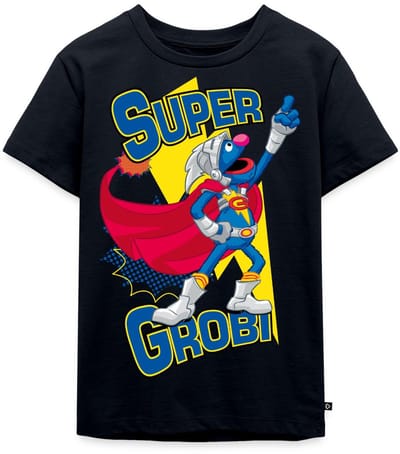 Sesamstraat Super Grobi Superheld Premium T Shirt Kinderen