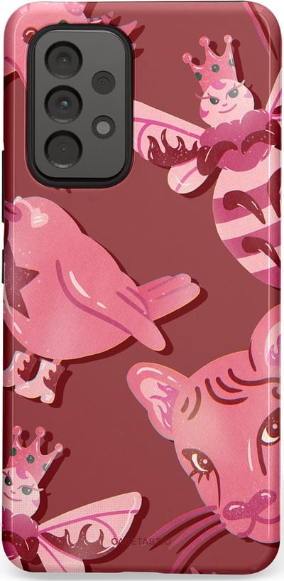 Casetastic Hoesje Geschikt voor Samsung A53 - Stijlvolle Beschermende Duo-layer Case - Luxe dieren