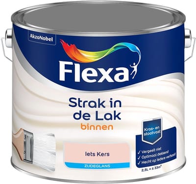 Flexa - Strak In De Lak Binnenlak Zijdeglans - Iets Kers - Mengverf - 2,5 L