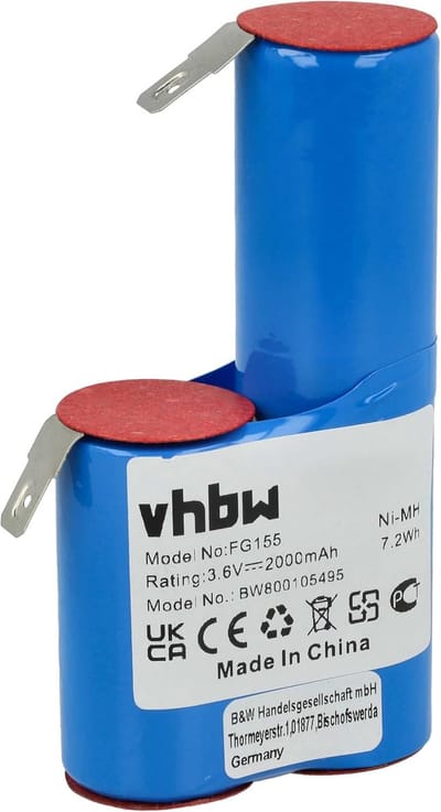 Accu Kaasrasp - Vervangende Batterij - Draadloos Gebruik - Hoge Capaciteit 2000mAh - 36 Volt