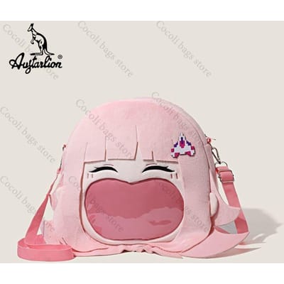 Anime Danganronpa: Sac à dos Havoc Trigger Happy Nanami ChiaKi Series Sac Ita Sacs Kawaii pour Filles avec Poche Transparente rose