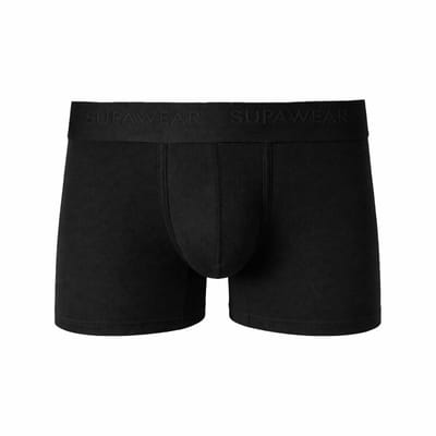 SUPAWEAR Ribbed Trunk Black - MAAT S - Heren Ondergoed - Boxershort voor Man - Mannen Boxershort