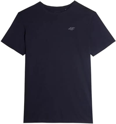4F Heren T-shirt - Klassiek & Comfortabel - Effenhuwelijk Blauw - Maat XXL - 100% Katoen - AW23TTSHM0876