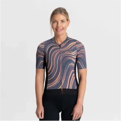 Rogelli Lynn Fietsshirt - Korte Mouwen - Dames - Koraal, Grijs - Maat L