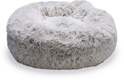 Beeztees Siba - Orthopedische Hondenmand - Donut Hondenmand - Fluffy - Beige - 70x70x25 cm