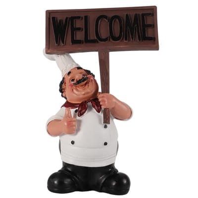 Hars Chef Figuren Ornament Beeld Model Ambachten Decor Bar Koffie Shop (#1) brown