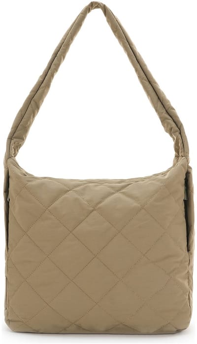 SEIDENFELT MANUFAKTUR schoudertas Hetta Maxi Hobo Bag Greige Khaki kaki