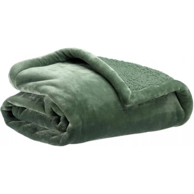 Dekentje Michka Vivaraise - Zachte Dubbelzijdige Sprei 180x220 cm in Polyester Beige