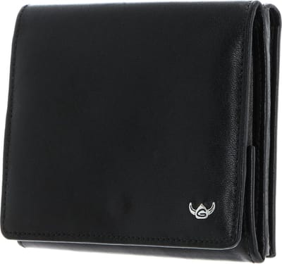 Golden Head Leren portemonnee weense doos Colorado RFID Protect Wiener Schachtel 1183 Schwarz zwart