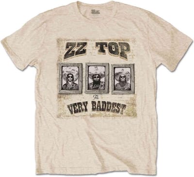 ZZ Top - Very Baddest Heren T-shirt - S - Creme