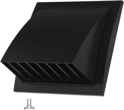 Ventilatierooster - Gevelrooster - Luchtcirculatie Verbeteren - Weerbestendig Met Klep - 125 mm - Antraciet