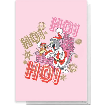 Tom And Jerry Ho! Ho! Ho! Greetings Card - Standard Card