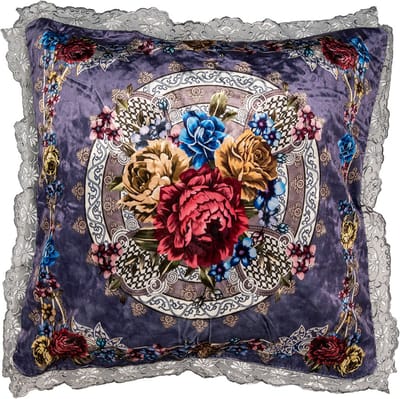 Clayre & Eef Kussenhoes 55x55 cm Paars Synthetisch
