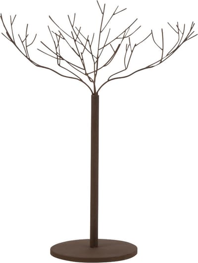 J-Line decoratie Boom - metaal - bruin - small