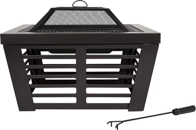 Grote Stalen Vuurplaats met BBQ Grill XL voor Buiten