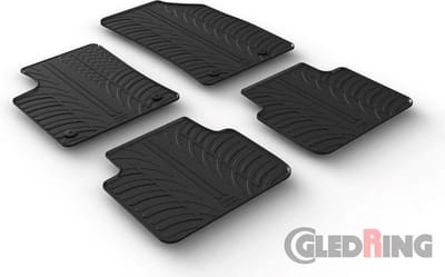 Gledring Rubbermatten passend voor Opel Crossland X 6/2017- (T profiel 4-delig + montageclips)