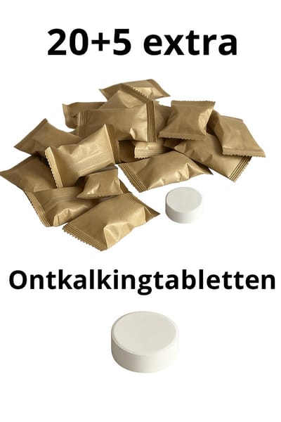 Afecto 20 + 5 extra ontkalkingstabletten geschikt voor alle koffiemachines - ontkalker voor uw machine - koffiezetmachine - ontkalker waterkoker - verhoog levensduur van uw apparaat