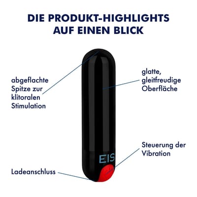 EIS Power Bullet, 8 cm, waterdicht (IPX7)