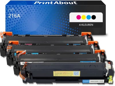 PrintAbout huismerk Toner 216A (W2410/11/12/13A) 4-kleuren Multipack Geschikt voor HP