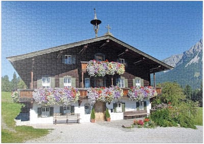 1000 Stukken Puzzel - Landschap Puzzel - Ontspannend Tijdverdrijf - Gedetailleerd Berglandschap - 68 x 48 cm