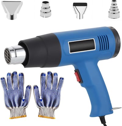 Professioneel Heteluchtpistool 2000W met 2 Warmtestanden en 4 Sproeiers