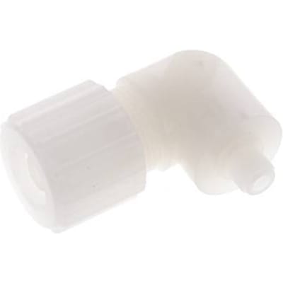 15x9mm & G1/8'' PVDF L-Vorm Knelfitting Buitendraad 10bar Kunststof en Polyamide