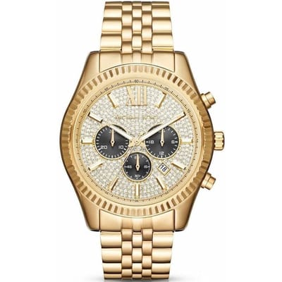 Michael Kors MK8494 Lexington Gouden Gegolfd Herenhorloge