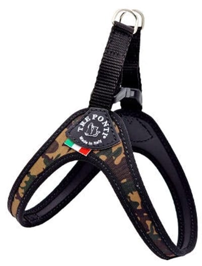 Tre Ponti Fibbia Verstelbaar Hondentuig - Groen - Maat 1 (1-3 kg)