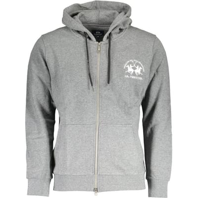 La Martina Grigio Katoenen Heren Sweatshirt