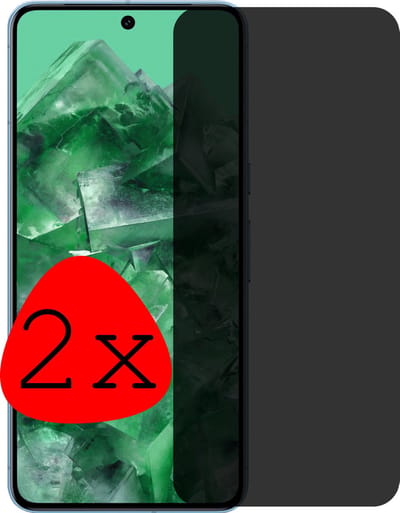 Screenprotector - 2 Stuks Geschikt voor Google Pixel 8 Pro - Privacy Filter - Beschermglas - Gehard Glas - Tempered Glass - Screen Protector