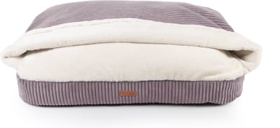 Dog's Lifestyle Snuggle Cave Hondenkussen Ribbed Aubergine / Roze M 80cm - Wasbare Hoes Merk