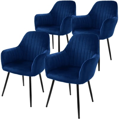Set van 4 eetkamerstoelen Layla velvet | ML-Design