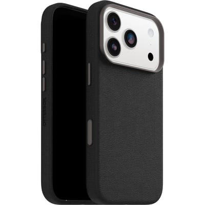 Otterbox Symmetry Cactus - Geschikt voor iPhone 17 pro - Leren Magsafe Backcover - Zwart
