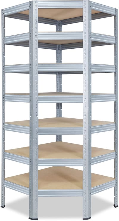 Shelfplaza PRO hoekstelling - 230x60x30 cm - verzinkt - 7 planken