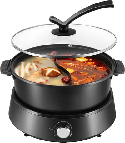 SCH® Hotpot Electrisch - Hotpot - Zwart - ‎10cm x 5cm x 10cm