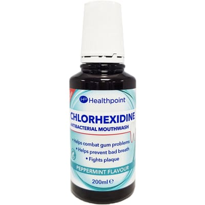 Healthpoint Antibacterial Mouthwash With Chlorhexidine 200 ml
