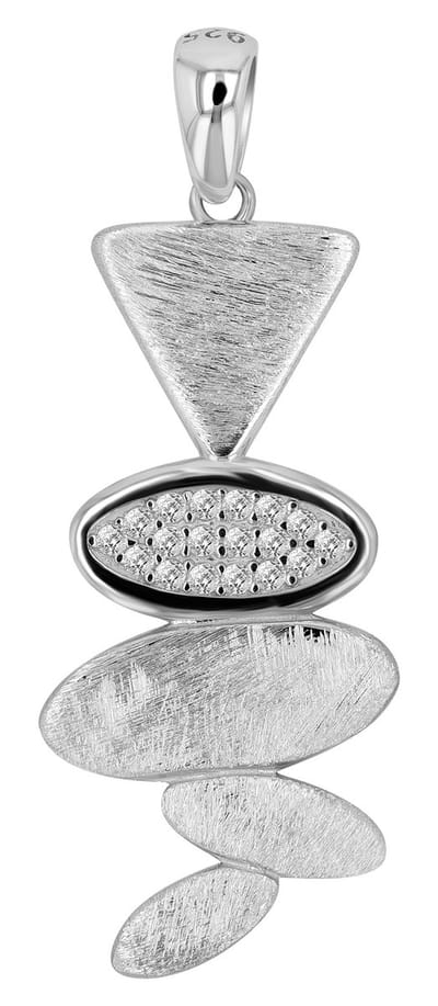 AKZENT Akzent dames hanger "Sania" van 925 Sterlingzilver, gerhodineerd, duurzaam