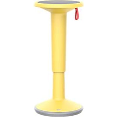 Zit-/sta-hulp interstuhl StandUP, incl. draagrail, in hoogte verstelbaar, B 330 x H 590 - 845 mm, kunststof, citroengeel