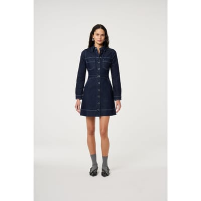 Fabienne Chapot Ruth Dress Rinsed Maat: 34 | Blousejurken Outlet | Dames | Blauw