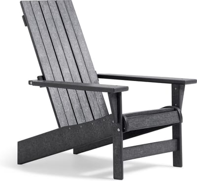 Keter Montauk Adirondack Premium Tuinstoel - 88,9x71,76x93,35cm - Gerecycled Hoogwaardig HDPE kunststof - Grijs
