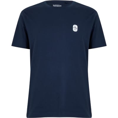 Original Penguin Heren Basic T-shirt met ronde hals (Yale Blauw)