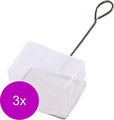 Europet Bernina Vis Schepnet Fijn U-Vorm Wit - Aquarium Toebehoren - 3 x 8 cm