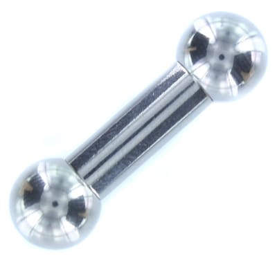 Piercing chirurgisch staal basis extern schroefdraad 10x13x12 - zilver - LMPiercings