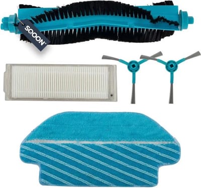 SQOON® Onderhoudsset Geschikt voor Cecotec Conga 3290 / 3390 / 3490 / 3590 / 3690 / 3790 Serie – 5-delig