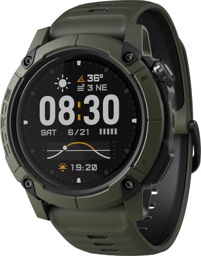 COROS - Horloge - Nomad - Groen - 46mm - Silicone - Adventure Watch