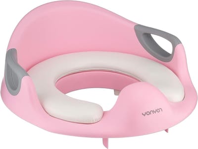 Roze Toiletbril Verkleiner voor Kinderen - Met Handvat - WC Bril Trainer