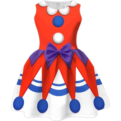 Jeu d'horreur Temps de jeu Costume Cosplay Lily Costume de Carnaval pour Enfant Tenues de Fête Fête d'Anniversaire Halloween Robe sans Manches à Noeud 150CM red