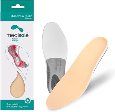 Medische inlegzolen Diabetes & Reuma klachten - dames maat 39