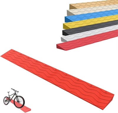 Drempelhulp Oprit - Drempelhulp Rolstoel - Overwin Drempels - Inbraakwerend - 100x12x5cm - Rood