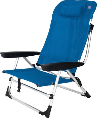 Eurotrail Marbella - Strandstoel met ligstand - Royal Blue
